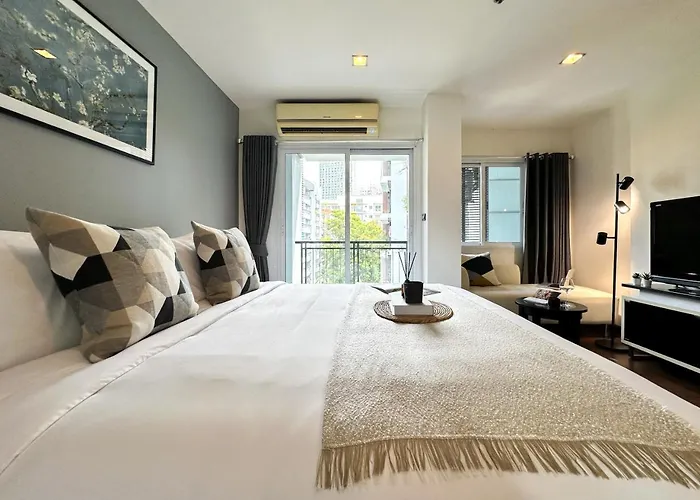 Apartment Modern Cityscape1br - Ultra Fast Wifi - Bts On Nut *