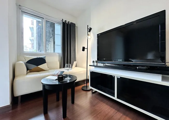 Apartment Modern Cityscape1br - Ultra Fast Wifi - Bts On Nut *